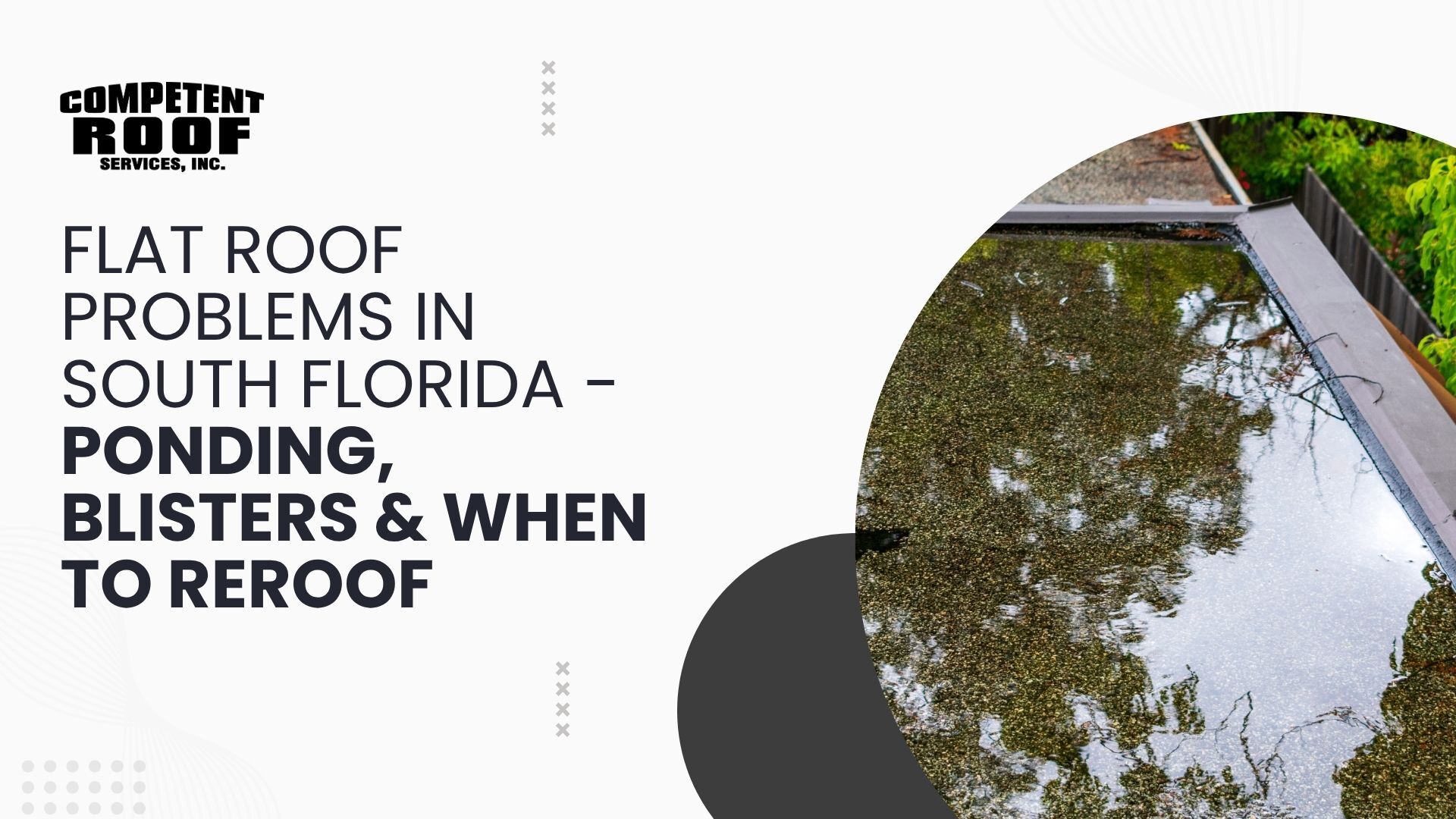 Flat Roof Problems in South Florida: Ponding, Blisters & More